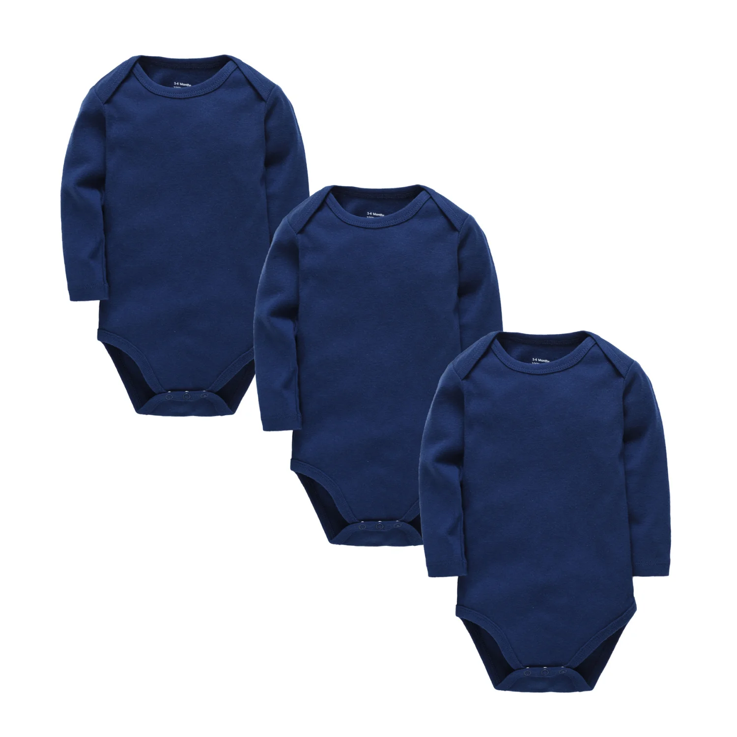 

Honeyzone 3PCS Deep Blue Baby Boy Clothes Set Casual Cotton Bodysuits Newborn Toddlers Comfortable Long Sleeve Baby Jumpsuits