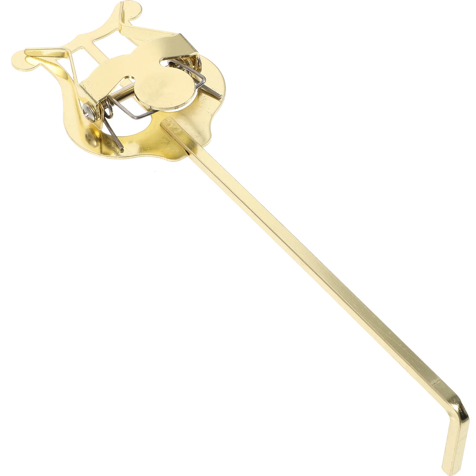 

Portable Trumpet Golden Sheet Music Clip Durable Metal Trumpet Stand Score Holder Fits Cornets Marching Instruments