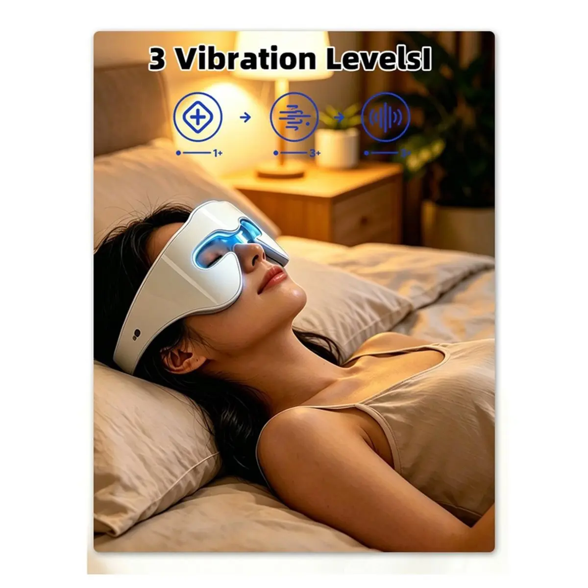 [Vend for]Intelligent Eye Massager, EMS 7 Colors LED Photon Vibration Eye Beauty Mask Anti-Age Eye Care Device