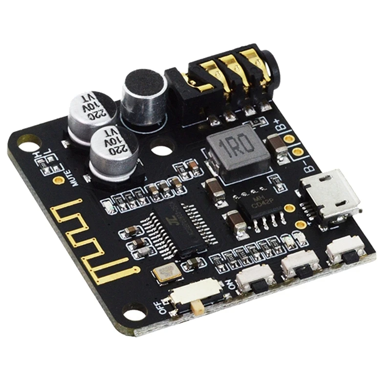 Placa decodificadora de Audio Bluetooth con micrófono sin pérdidas, placa amplificadora de Audio para altavoz de coche, receptor de Audio DIY