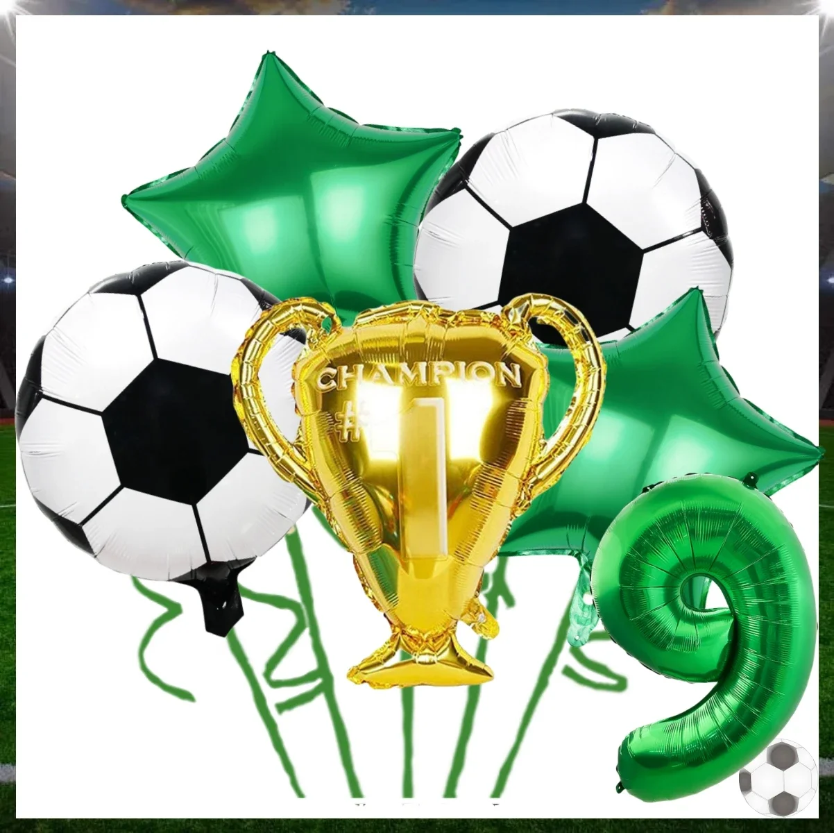 Football Birthday Party Decorations Soccer Disposable Tableware Cup Plate Tablecloth Football Balloon Sport Boys Party Supplies