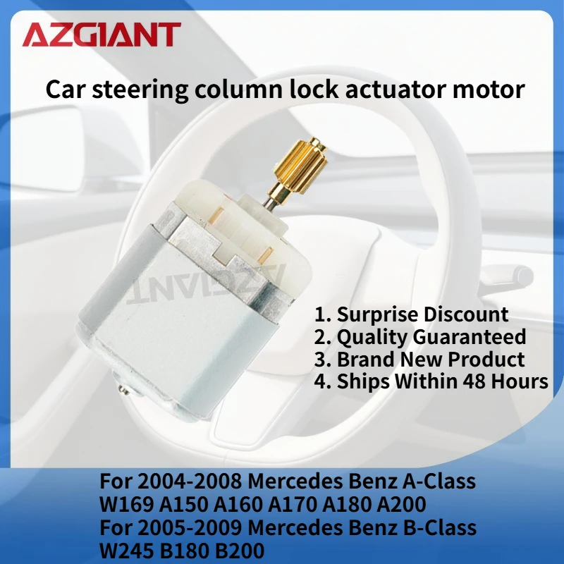 

Для 2005-2009 Mercedes Benz B-Class W245 B180 B200 AZGIANT Автомобильный привод замка рулевого управления, внутренний двигатель постоянного тока 12 В, автоаксессуары OEM