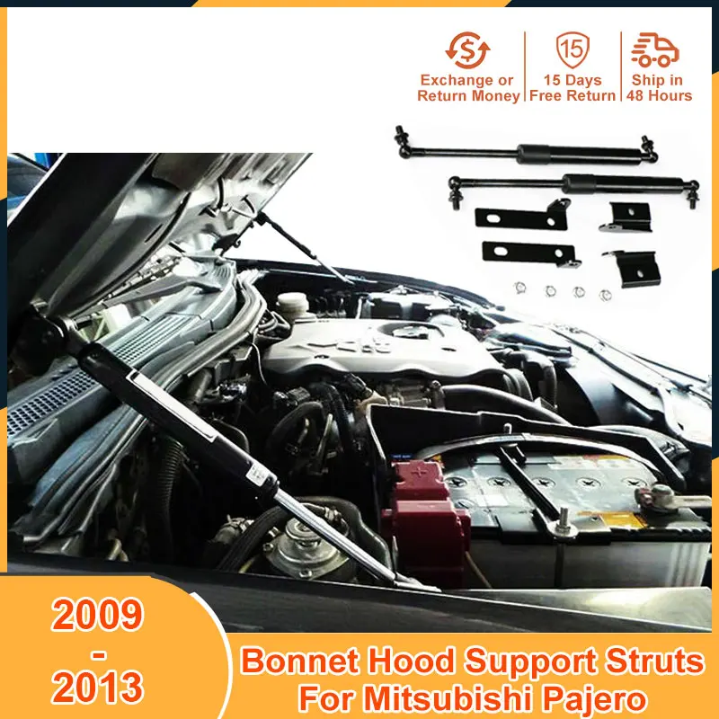 Bonnet Hood Support For Mitsubishi Montero Pajero Sport 2009-2013 Triton L200 2006-2014 Accessories Lift Support Hood Strut Bars