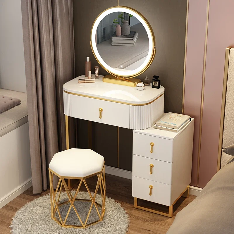 Bedroom Dressing Vanity Table Stand Women Table Storage Cabinet Vanity Table Drawer Mirror Coiffeuse De Chambre Home Furniture