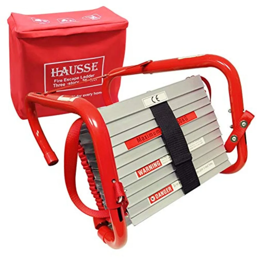 Retractable 3 Story Fire Escape Ladder, 25 Feet