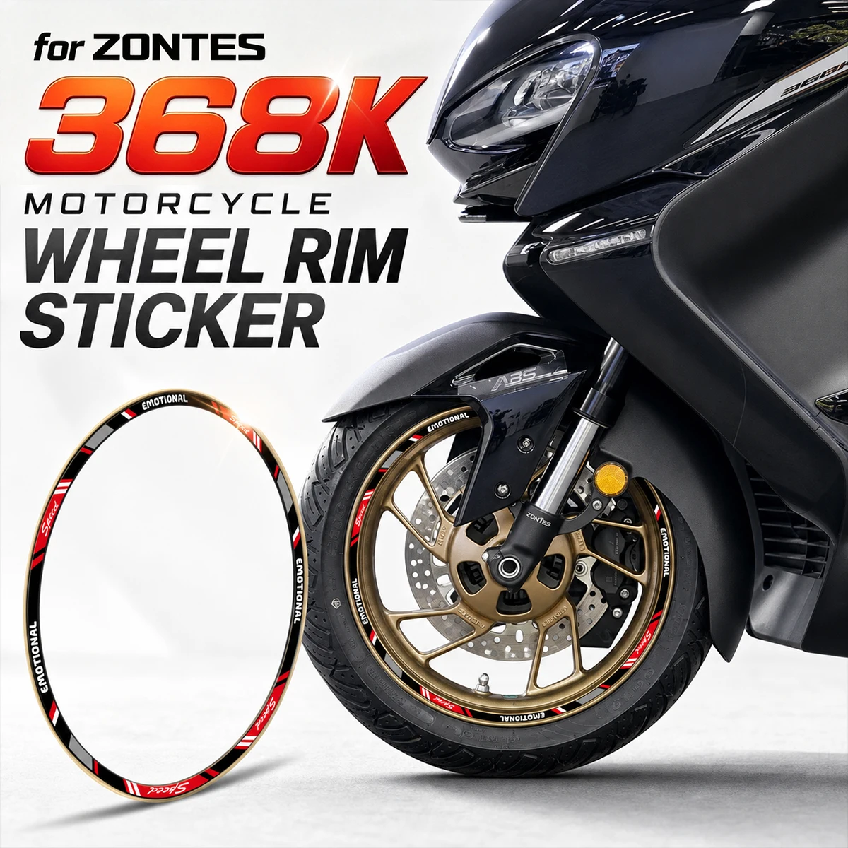Heat Transfer Vinyl Roll - Adesivi per Cerchioni per Scooter ZONTES