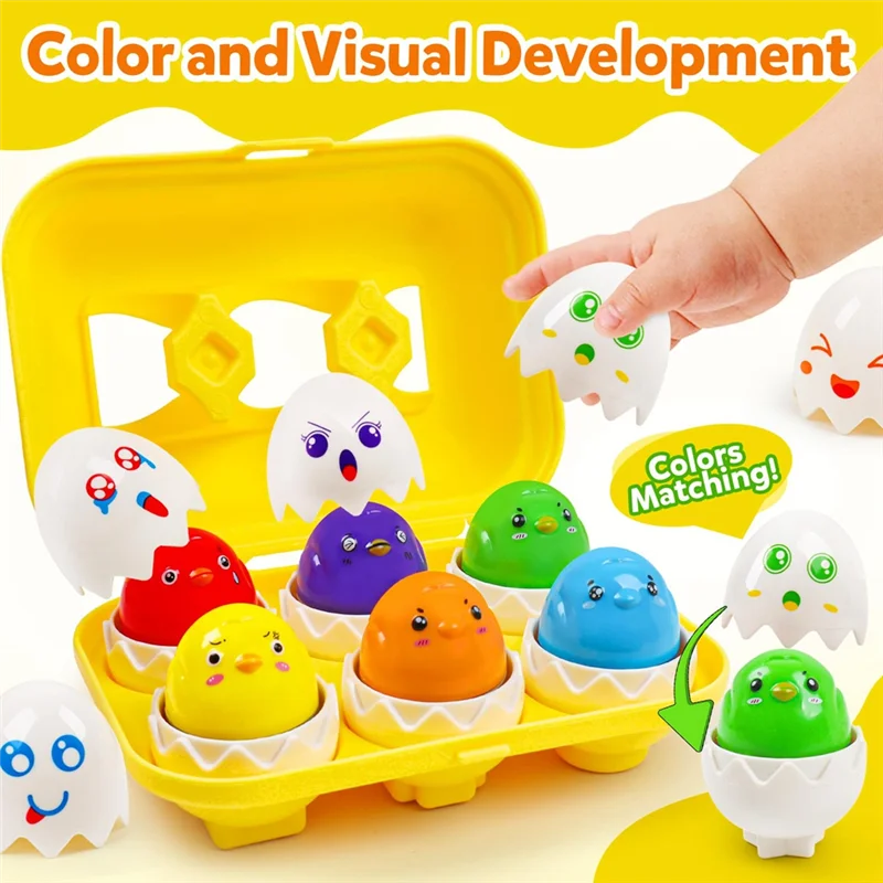 N03R-Sensorische passende Eier für Kleinkinder, Ostereier, gefüllt, pädagogisches Lernen, Reisen, Bingo, perfekte Stuffers, Geburtstagsgeschenke