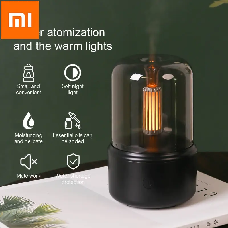 Xiaomi Mijia Aroma Diffuser USB Air Humidifier Essential Oil Night Light Cold Mist Maker Sprayer for Home Aromatherapy machine