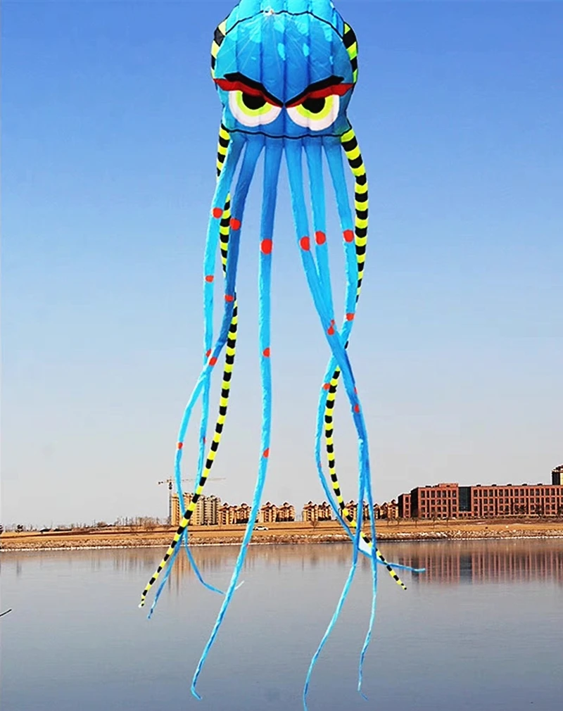 Pipa de pulpo antiguo, pipa gigante para adultos, pipas 3d, windsurf, pipa de viento, juguetes inflables para niños, juguetes para niños, volantes de cuerda 	 diversión