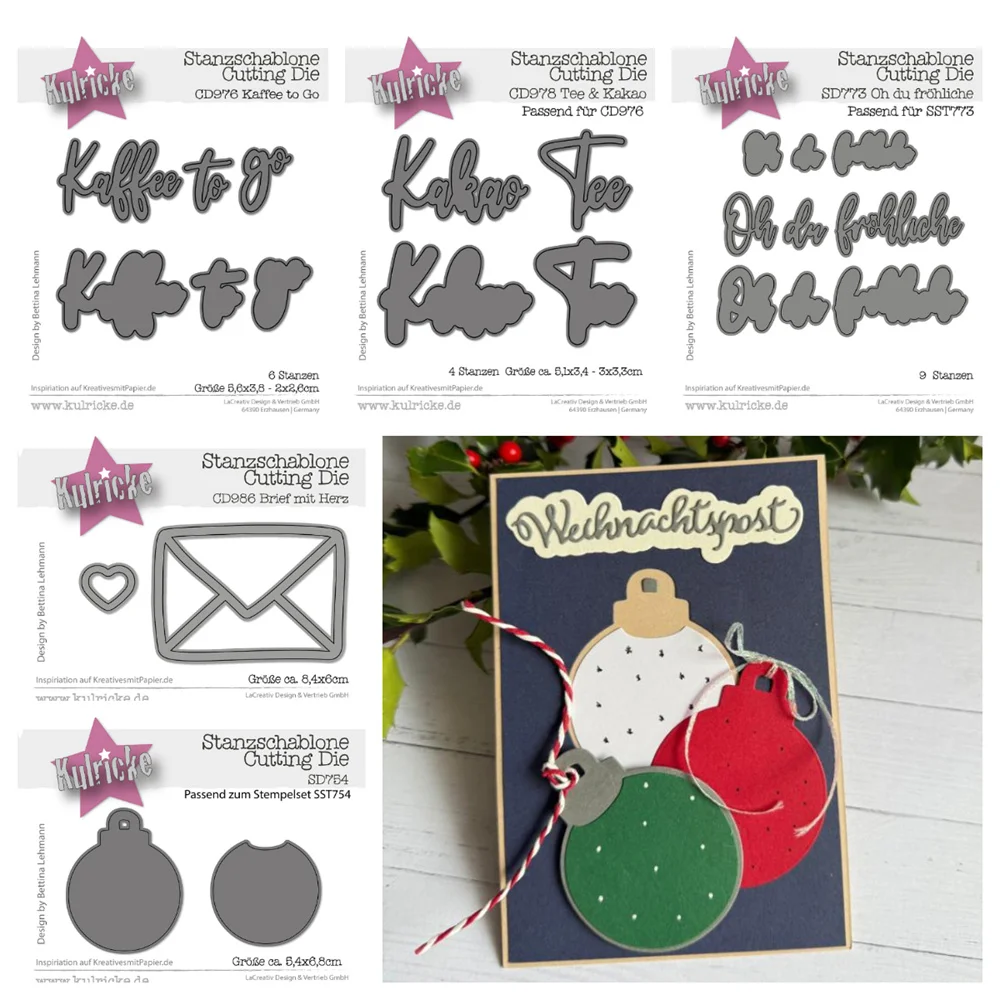 

2025 New Christmas Text Emotions Dies Cut Coffee Tea and Cocoa Words Die DIY Scrapbooking Greeting Card Embossing Cutting Dies