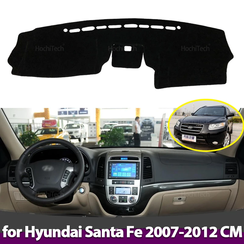 

For Hyundai Santa Fe 2007 2008 2009 2010 2011 2012 CM Anti-Slip Dashboard Cover Protective Pad Car Accessories Sunshade Carpet