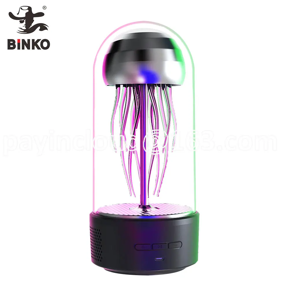 Top Selling Products 2022 Amazon Jelly Fish Led Light Original Speaker Home Theatre System with Tripod Blue Tooth Speaker