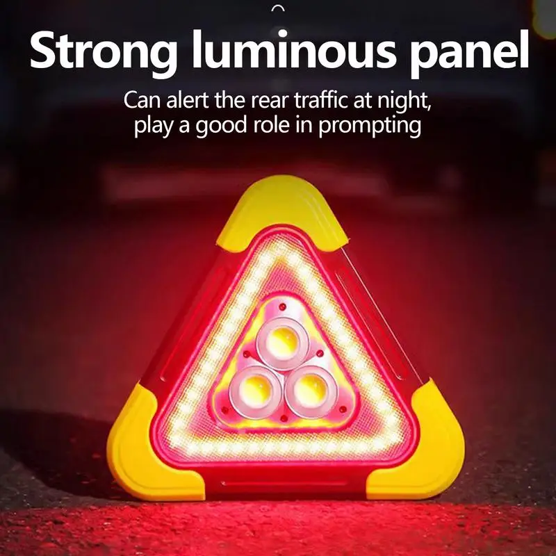 Auto LED Triangle Warning Light Foldable Triangle Warning Light Car Emergency Triangle Warning Light Car Accessories