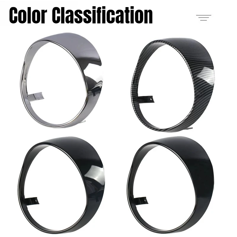 Motorcycle Scooter Headlight Cover Chrome Plated Headlamp Trim Ring For VESPA GTS300 2019 2020 2021 2022 2023Headlight frame cap