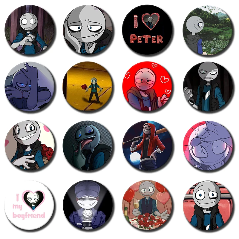 25mm 1PC Peter Y-Your B-Boyfriend Button Pin Gift For Friends Badge Collar Brooch Lapel Pin Bag