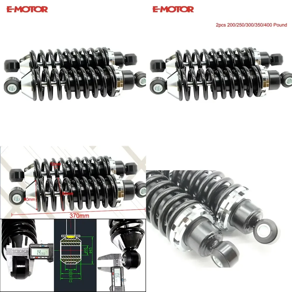 【Durable Practical Daria】 Universal Hot Rod Street Rod Rear Coil Over Shock Set 200/250/300/400 Pound