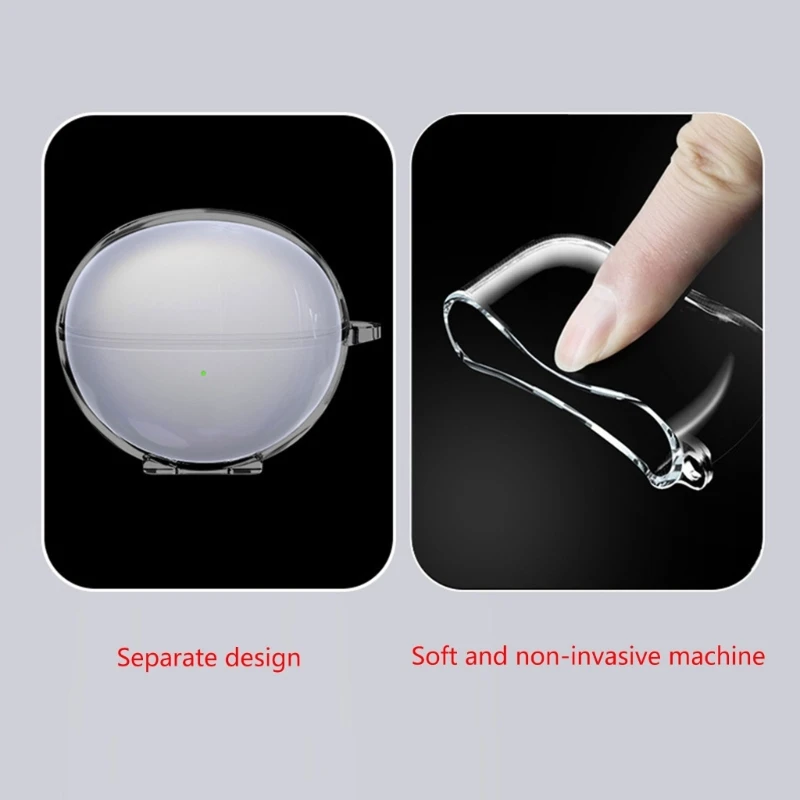 Clear Earphone Sleeve TPU Housing for FreeClip Earbuds Case Shockproof Headset Soft Cover Headphone Shell Dropship