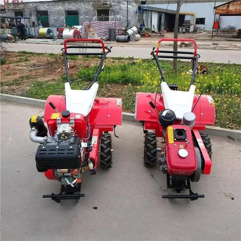 Four-wheel drive ditching machine for green onion ginger soil tiller rotary tiller tobacco leaf strawberry diesel ditching