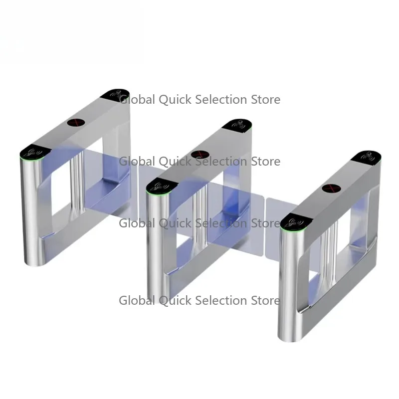 Hengbo Automatic Swing Turnstile Gate QR Code Scanner Ticket System Secure Pedestrian Control for Hotel