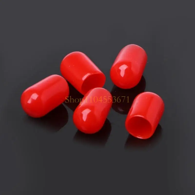 Best Seller 100PCS 6mm Red Protective Cover Rubber Covers Dust Cap For SMA Connector