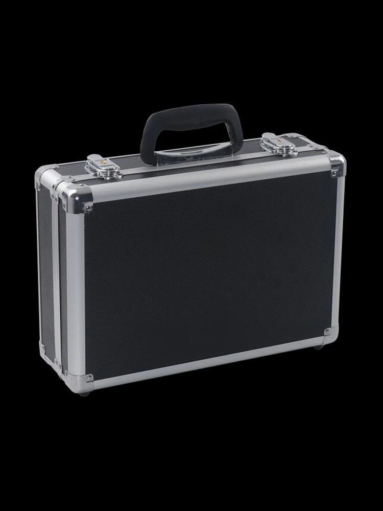 34x24x12cm Aluminum tool box Portable Instrument box Storage Case with Sponge Lining Handheld Impact resistant ToolBox