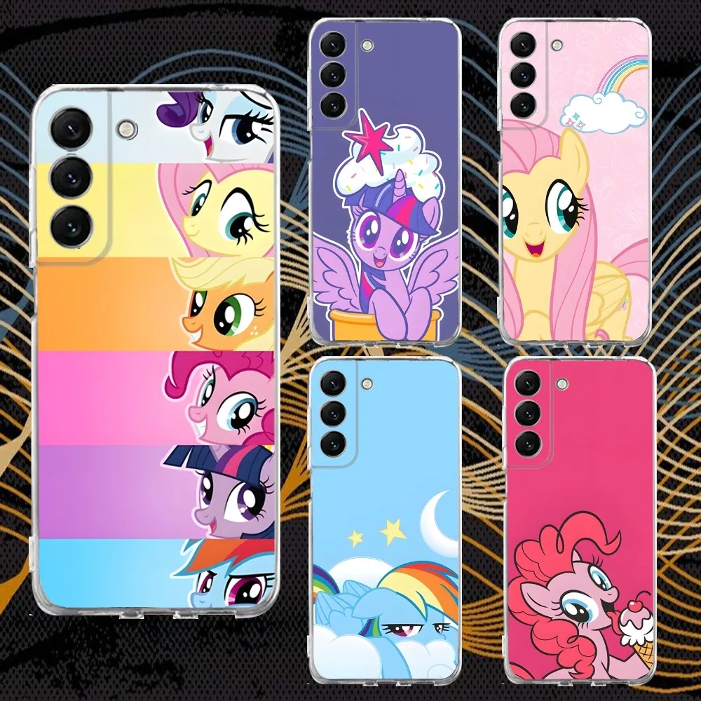 My L-Little Rainbow PonyS Phone Case Silicone For Samsung S30,S23,21,22,20 Ultra,S20 FE lite,S10,9,PIus Note20ultra Cover Clear