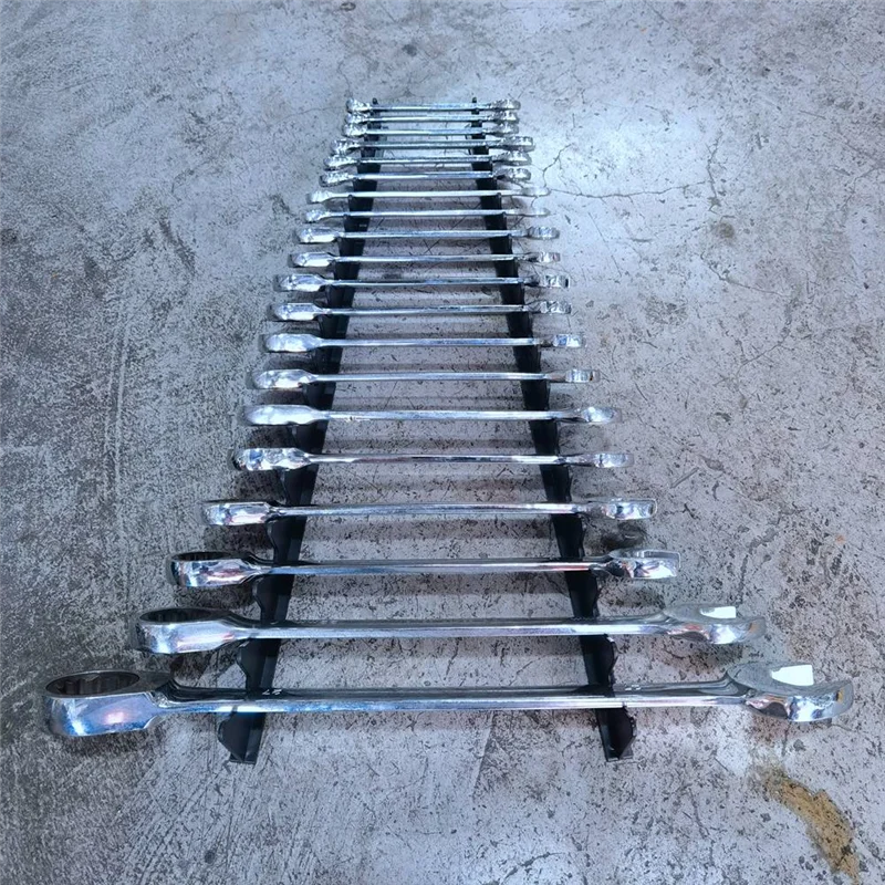 AB46-Pengatur Kotak Perkakas yang Efisien, 1 Set Pengatur Kunci Pas dengan 40 Lubang untuk Kunci Pas, Desain Magnetik