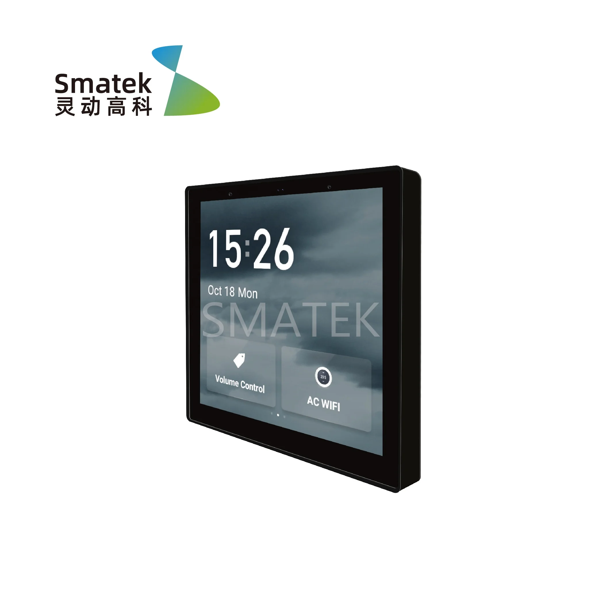 Smatek Wireless or Wired 4\'\' Asian Smart Home Touch Panel Screen Control Switch for Home Automation