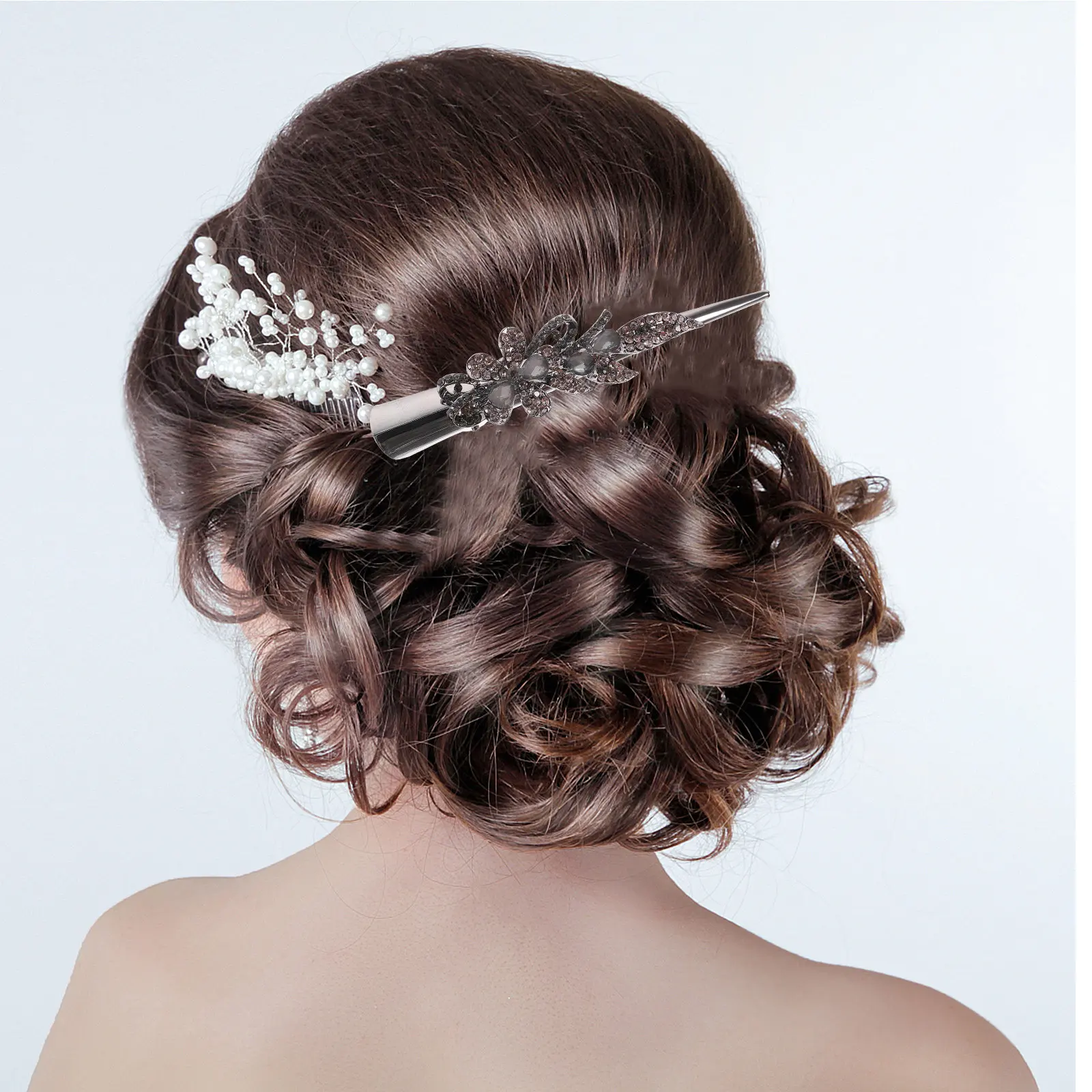 

Ретро-заколки для волос с блестками, металлические зажимы-крокодилы со стразами, декоративные зажимы-заколки для густых и тонких волос, блестящие украшения для волос