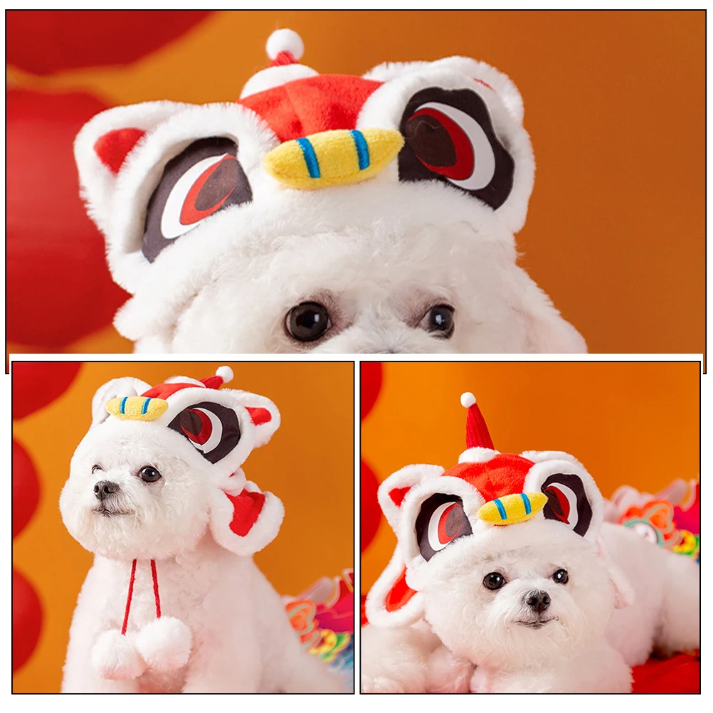 

Creative Cartoon Pet Hat Adorable Dog Cat Costume Cap Cosplay Accessory Headgear Festival Party Cap