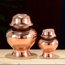 Tibetan Mini Mani Bottle Pure Copper Handicraft Buddhism Polishing Tantric Spices Storage Bottle Home Gift Desktop Decorative