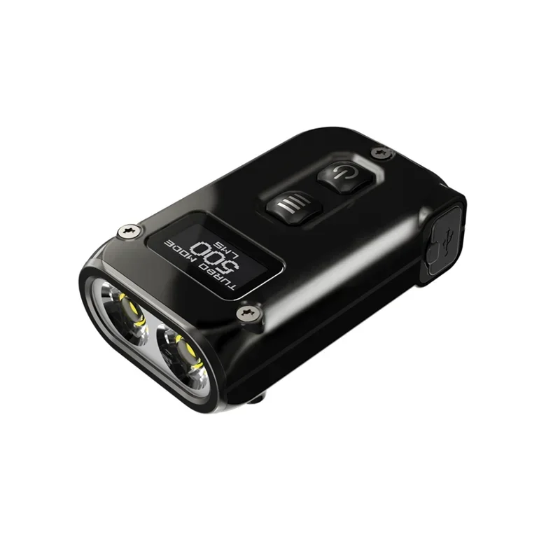 NITECORE Tini2 Ti Brelok do kluczy 500 lumenów Type-C Akumulator EDC Kompaktowy reflektor LED ze stopu tytanu