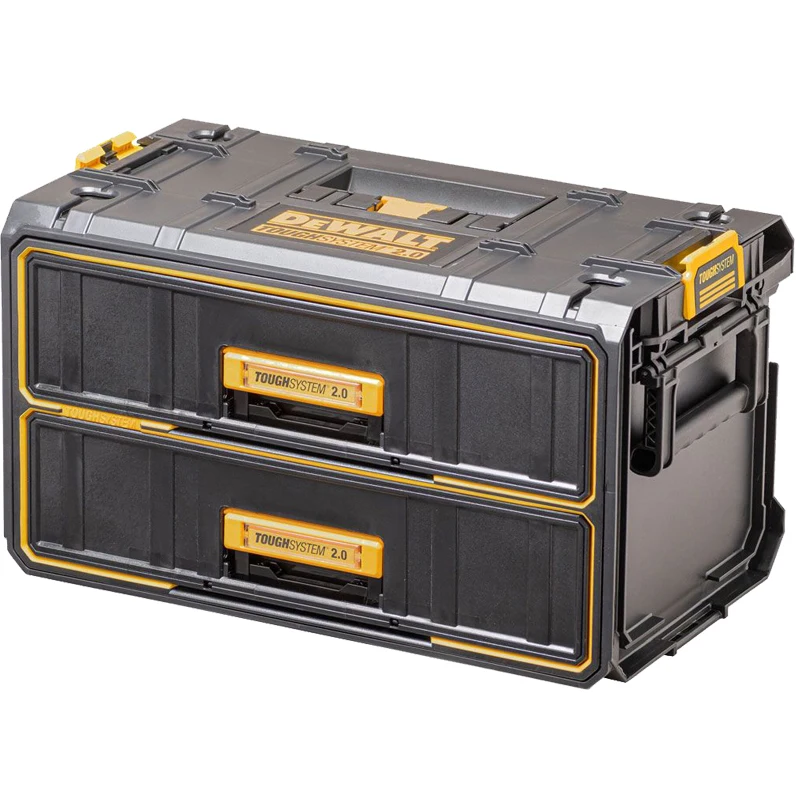 DEWALT DWST83529 TOUGHSYSTEM 2.0 Ball Bearing Drawer Sliders Module Unit Multifunctional Storage With 2X Drawers Tool Box