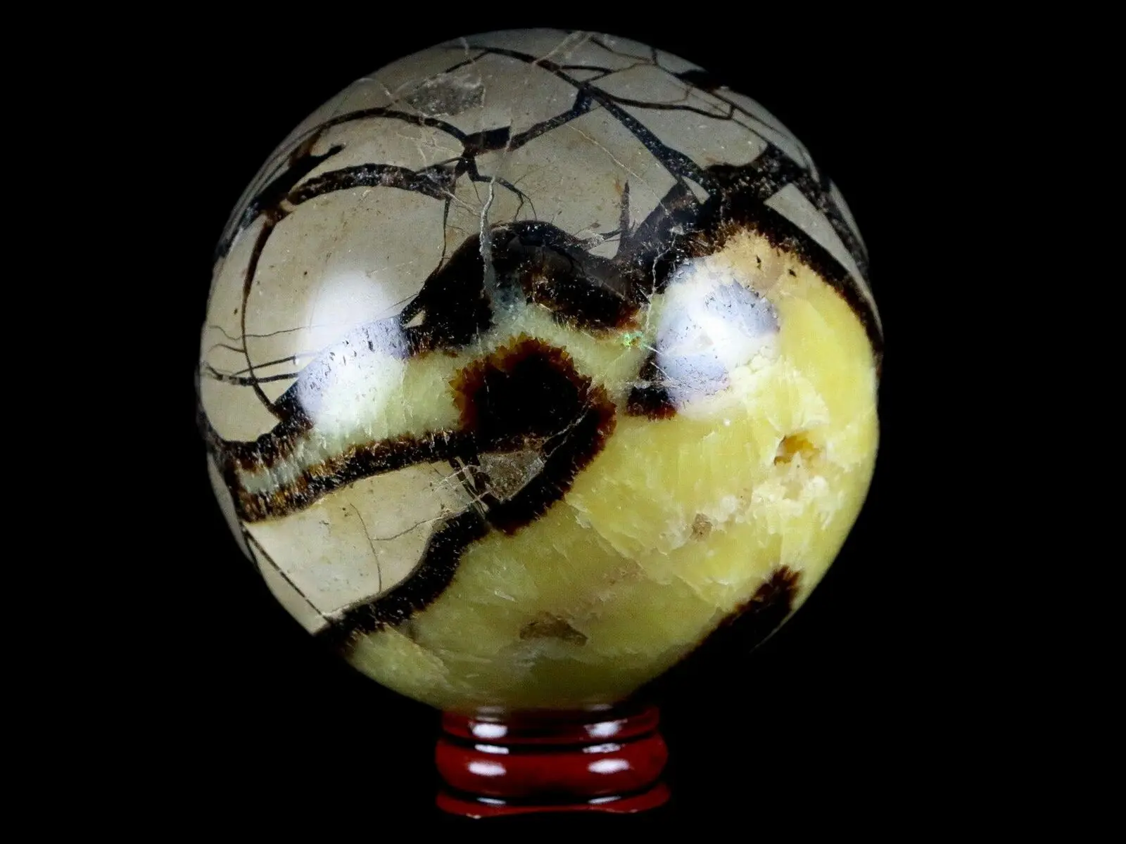 

Natural Septarian Stone Sphere Healing Energy Crystal