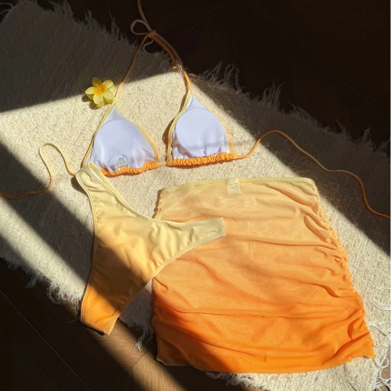 2026 مثير البيكينيات الإناث المايوه النساء ثلاث قطع ملابس السباحة الشاطئ ملابس سباحة لباس سباحة البرازيلي مجموعة البكيني بركة السباح