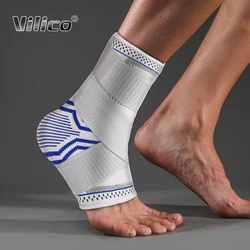 Vilico Enkelbrace Verstelbare Enkel Ondersteuning Bescherming Elastische Compressie Brace Guard Ondersteuning Running Bandage Enkel Wrap