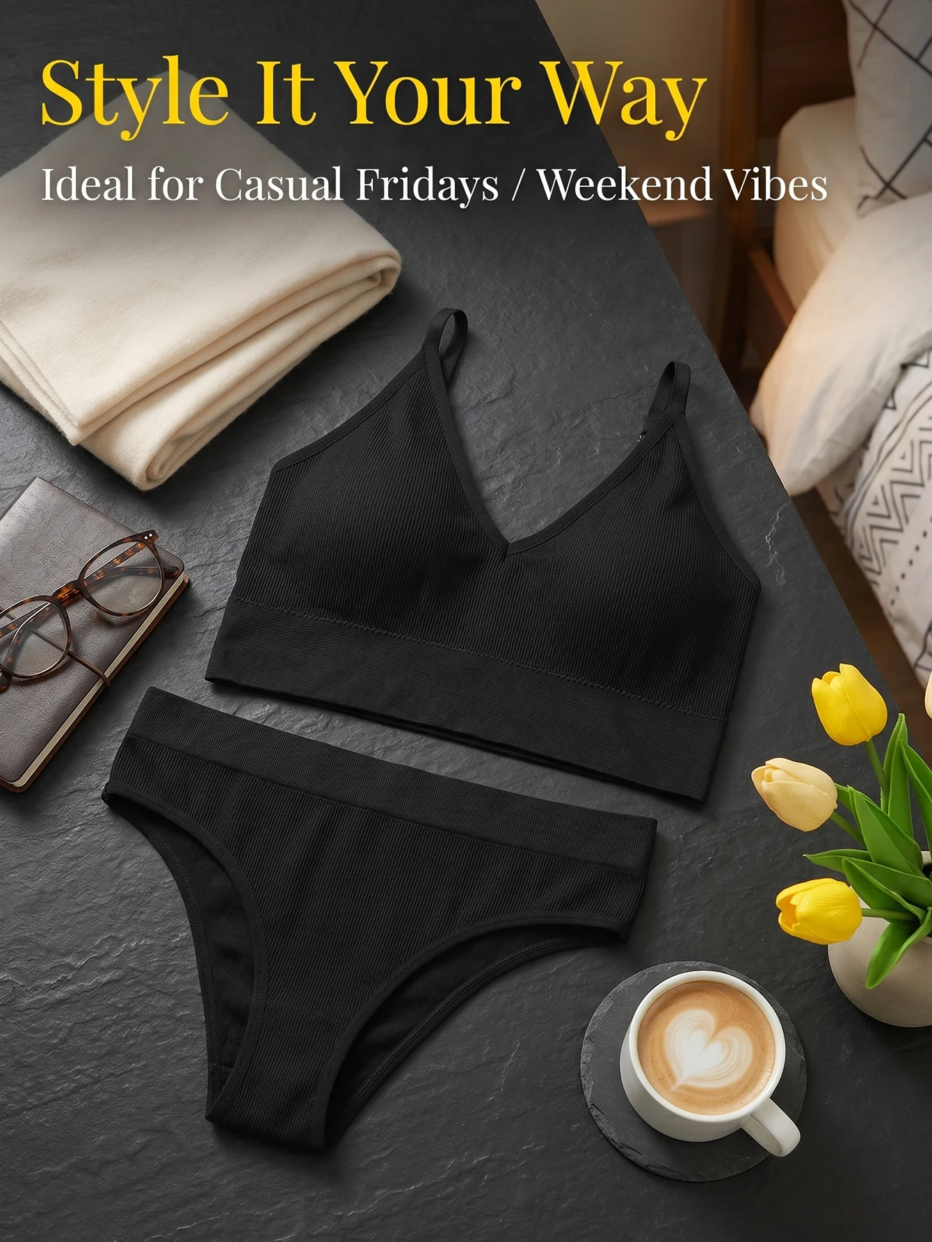 Pilates Yoga Outfit - Set di Intimo Senza Cuciture e