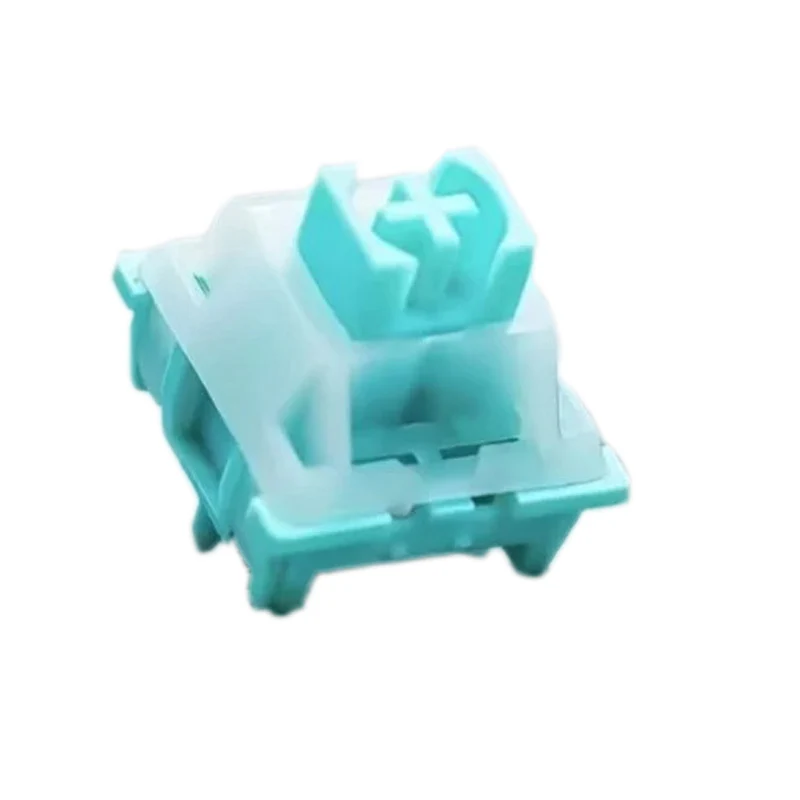 Interruptores de teclado mecânico de 3 pinos, resistentes à poeira, hastes de interruptor de teclado mecânico: azul, interruptor linear de teclado