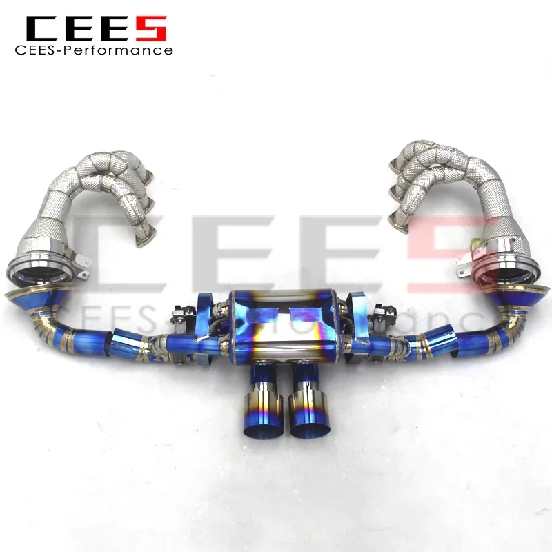 

CEES Full exhaust titanium Catback Exhaust Manifold For Porsche 911 992 GT3 RS 4.0 2017-2023 escape car exhaust pipes