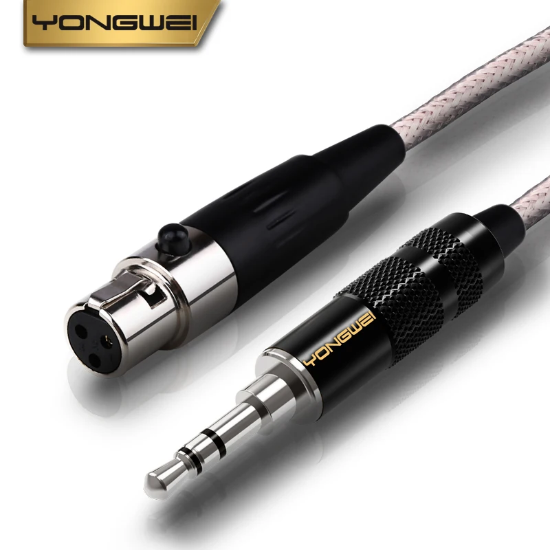 YONGWEI Jack 3.5mm 1/8 to 3-Pin Mini XLR Cable TRS 1/8 Inch Aux Stereo Male to Mini XLR Female Audio Adapter Cable for AKG K550