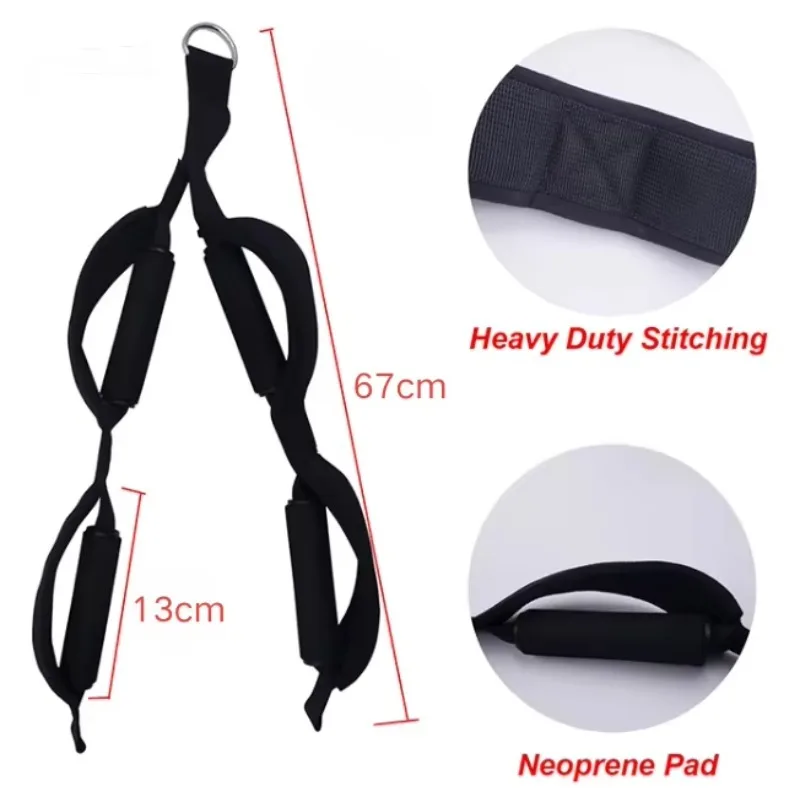 

Ergonomic Pull-Down Handles, Tricep Rope Accessory, Essential for Home Gym Strength Workouts