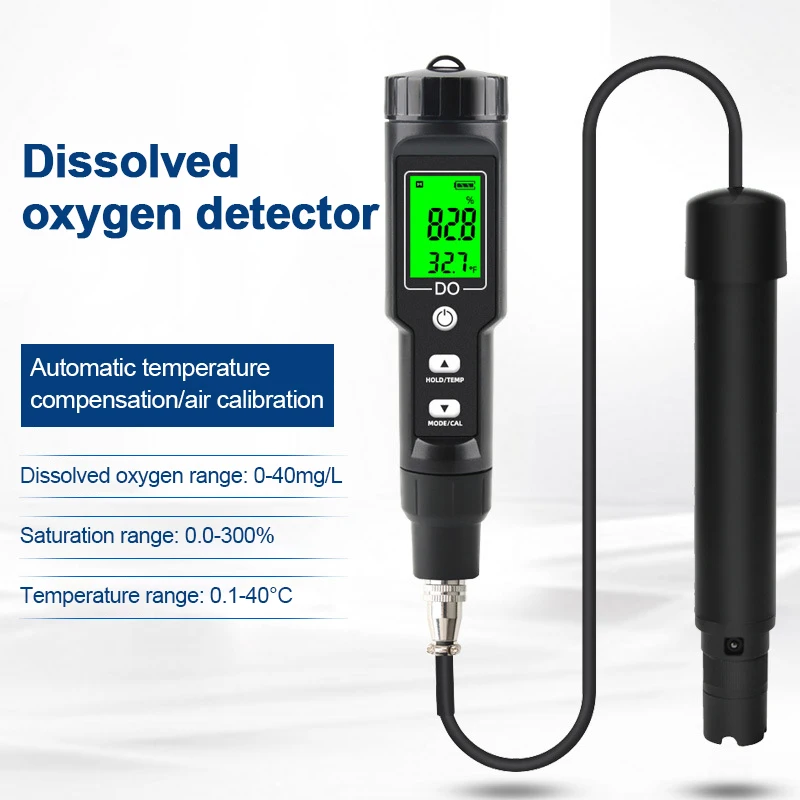 DO9100 Digital Dissolved Oxygen Meter Portable Aquaculture High Precision Water Quality Detector Aquarium Hydroponics Tester