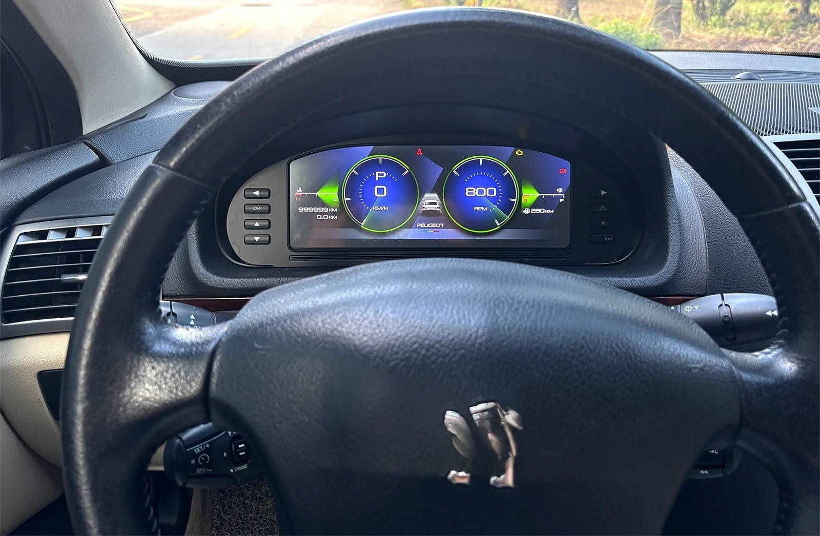 لبيجو 407 407SW العنقودية 2004-2010 10.3 بوصة نظام لينكس الأصلي عرض معلومات السيارة شاشة لوحة القيادة العنقودية الرقمية