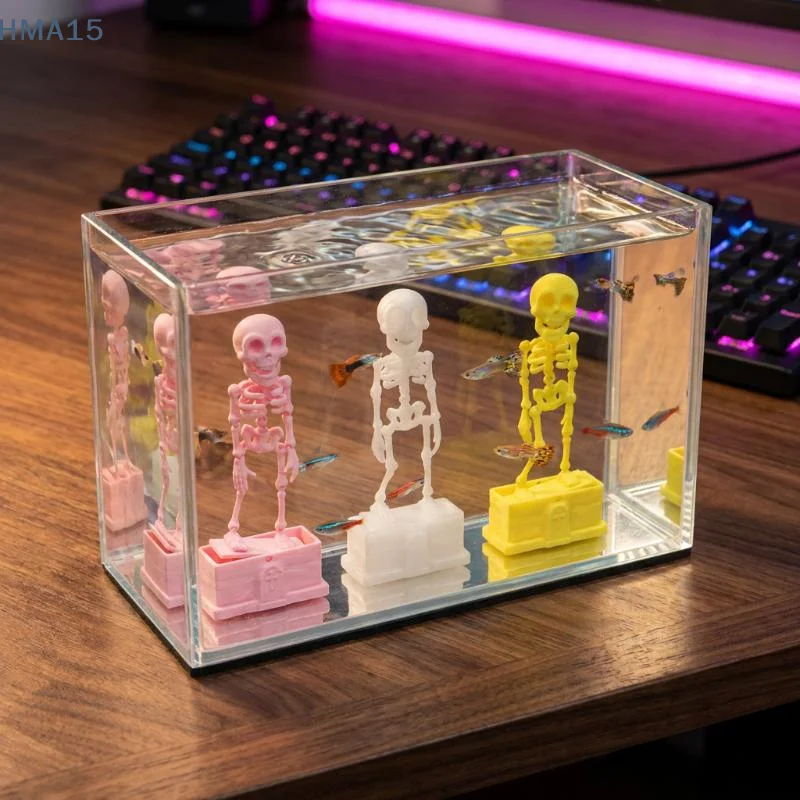 【YA】3D Printed Dancing Skeleto - Aquarium Fish Live 评论和价格