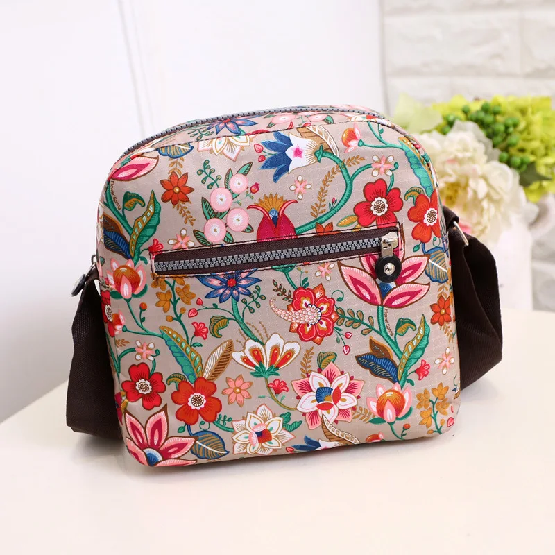 Mummy Diaper Nappy Bags Fashion Flower Pattern Large Capacity Travel Outdoor Backpack Baby Care Nursing Bag Suit for Mom