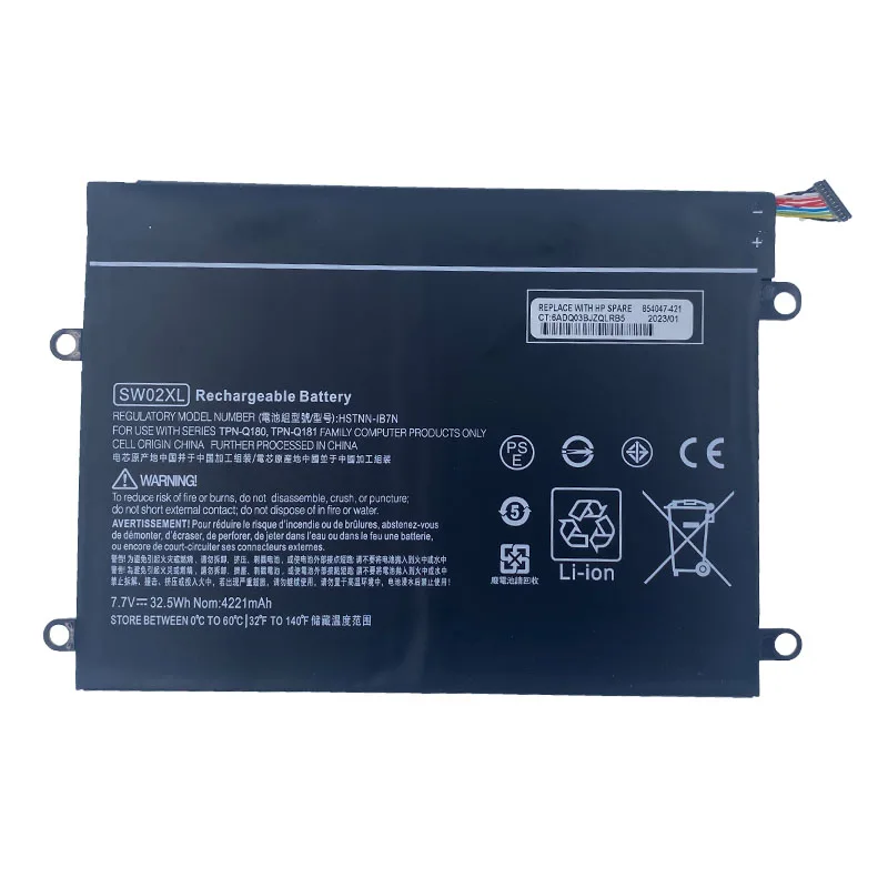 Imagem -03 - Bateria do Portátil para hp Pro x2 210 g2 Tpn-q180 Tpn-q181 Hstnn-ib7n 8594701b1 859517855 Sw02xl