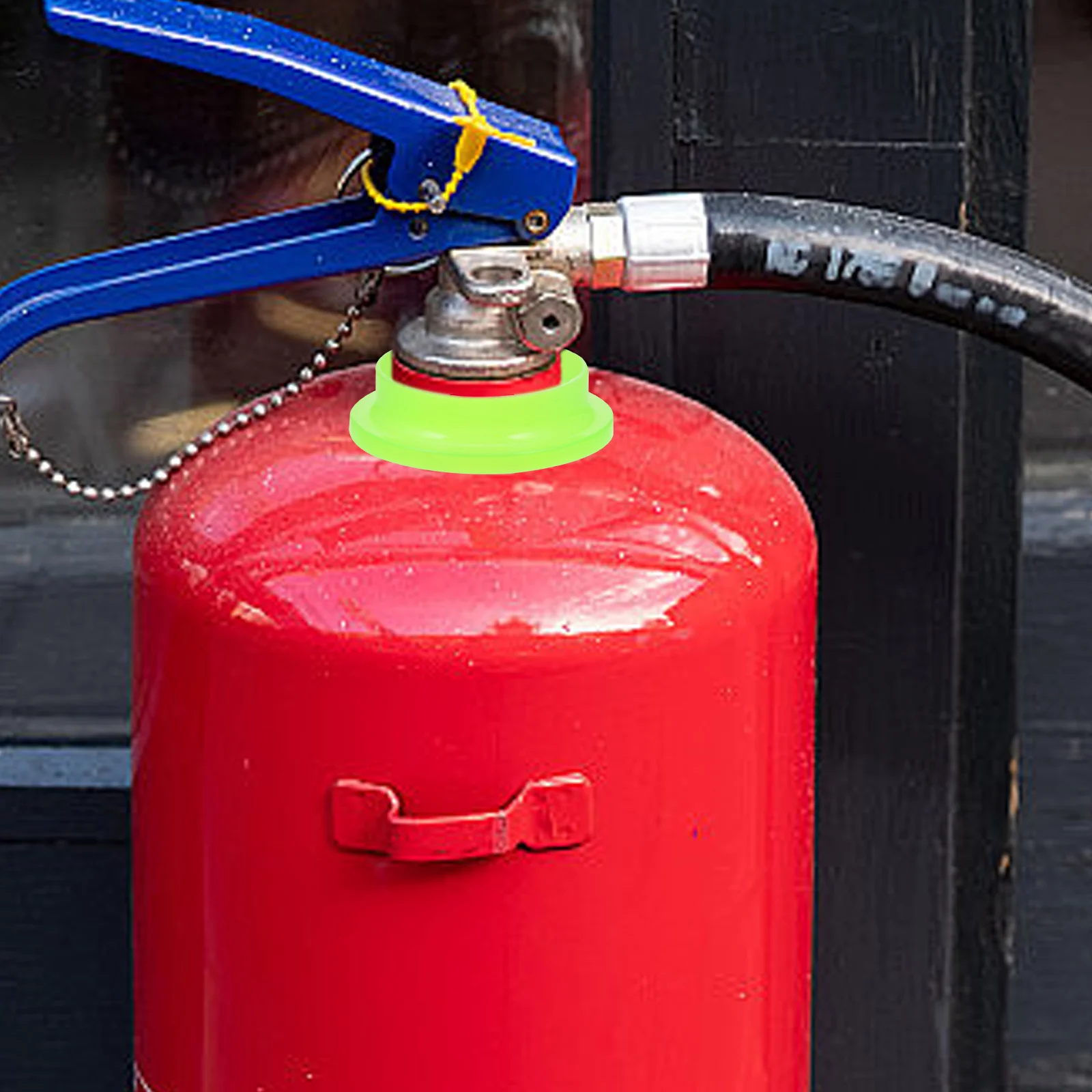 

100pcs Luminous Extinguisher Circle Parts Plastic Bottle Mouth Decoration Rings for Fire Safety Accessories Compatibility