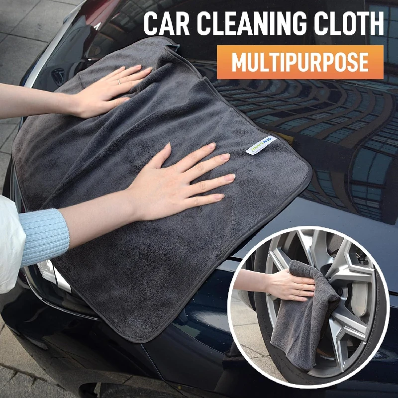 Ultra Fine Fiber Towel Car Wash Cloth Double-sided Towel Super Absorbent Efficient Cleaning Soft Scratch Free Car Detail Towel