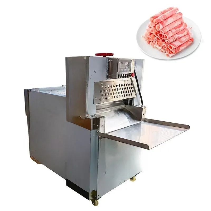 

Business Food Slicer Pork Beef Lamb Frozen Fresh Meat Slicer Easy to Clean