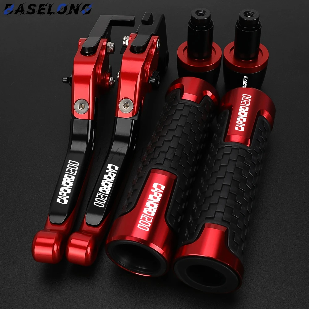 

For Aprilia CAPONORD1200 CAPONORD 1200 Rally 2014 2015 2016 Motorcycle Adjustable Clutch Brake Levers Handle Bar End Grips Caps